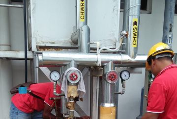 Design and installation of air cooled chiller